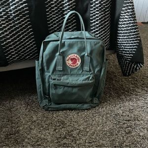 Used Teal Fjällräven Kånken backpack